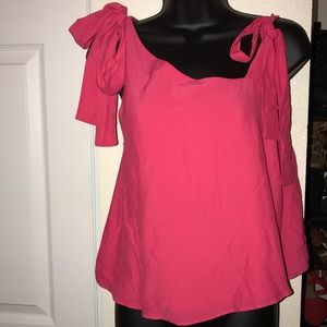 Zara Pink Bow Top